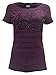 Harley-Davidson Women's Embellished Script Short Sleeve Tee, Plum 5K33-HB74