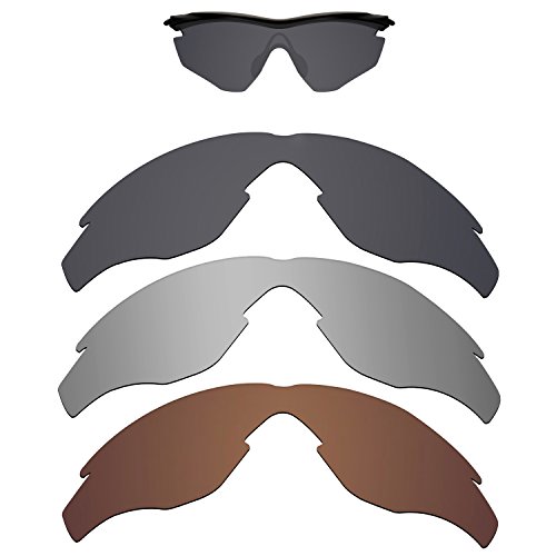 Kygear Replacement Lenses Different Colors for Oakley M2 Sunglass Polarized Pack of 3