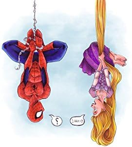 Athah Designs Rapunzel Spider Spider Man Spider Girl Upside