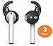 6 Piece (3 Pairs)  Silicone Ear Hooks Tips Cover Skins Accessories Compatible With Apple Airpods and EarPods Headphones Earphone Earbuds, One Size Fits All (Black)thumb 1
