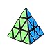 Speed Cube | 3x3 Pyraminx Megaminx Mastermorphix Pyramorphix Triangle Cube Puzzle Pack | Magic Cube Set with Cube Stand | Black