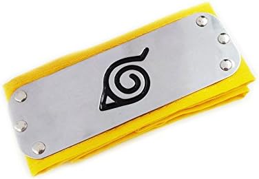 Huhuniu Naruto Headband / Forehead Protector Leaf Village Logo Cosplay Accessories