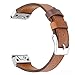 Fenix 5S Leather Watch Bands,YOOSIDE 20mm QuickFit Classic Genuine Leather Replacement Watch Band Strap for Garmin Fenix 5S/Fenix 5S Plus (Brown)