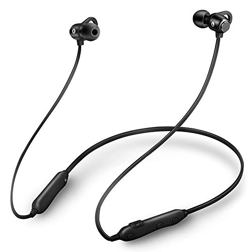 Bluetooth Headphones 5.0 Wireless Earbuds IPX6 Waterproof Magnetic with Stereo Bass, 12 Hours Play Time,Noise Cancelling Sweatproof Sport in-Ear Earphones for Runnning Workout Gym