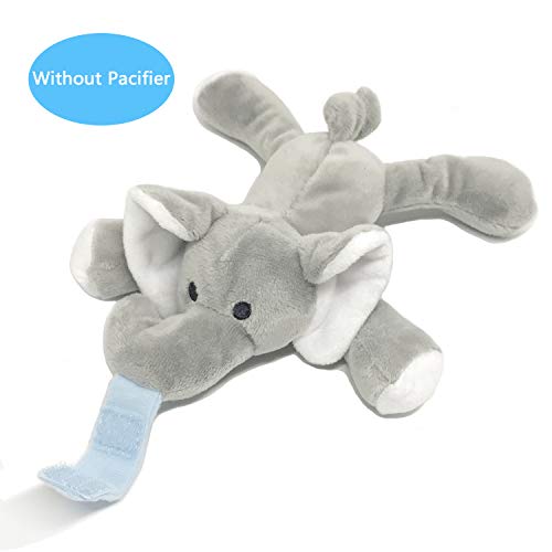 image for Angloria Baby Detachable Stuffed Animal for Pacifier Holder, Soft Plus