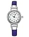 Top Plaza Kids Girls Casual Chic Simple Arabic Numeral Bangle Cuff Bracelet Analog Quartz Watch for Small Wrist,5.5 Inches,Blue