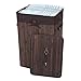 SONGMICS Bamboo Laundry Basket Folding Hamper with Lid and Liner Laundry Storage Rectangular Dark Brown ULCB10K