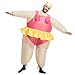TOLOCO Inflatable Costume for Kid, Inflatable Alien Costume Kids, Alien Holding Person Costume, Halloween Blow up Costume (Women)