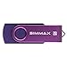 SIMMAX 5pcs 16GB USB Flash Drive U-Disk 16GB USB 2.0 Flash Memory Stick Swivel Design (Five Mixed Colors: Black Blue Green Purple Red)(Mix Color1)