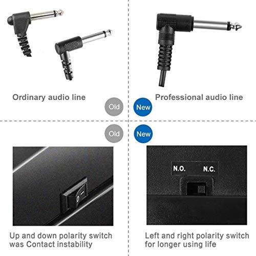 Sustain Stand Pedal for Digital Piano Keyboard, Piano Foot Damper Pedal, Universal for Casio Behringer Korg Moog Roland Yamaha Piano Midi Electronic Keyboards and Digital Pianos (Gold) - Thumbnail 3