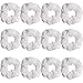 GUVASS 12 Pack Hair Scrunchies White Velvet Elastics Scrunchy Bobbles Soft Hair Bands Hair Ties