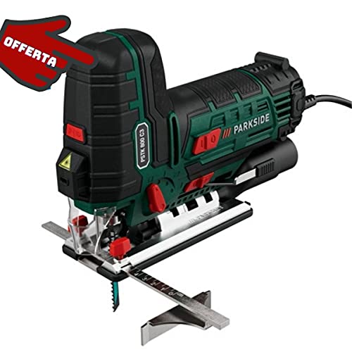 Pendelsäge PARKSIDE PSTK 800 C3 elektrisch 800 W für Holz Metall, inkl. 4 Klingen (Swiss Made), Laser und LED… – Bild 5