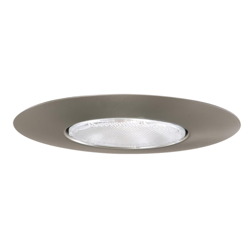 Photo 1 of HALO 6 in. Satin Nickel Recessed Ceiling Light Open Splay Trim