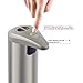 Soap dispenser, OPERNEE Automatic Touchless Stainless Steel Fingerprint Resistant IR Sensor Hand Free Auto Soap Dispenser Perfect for Kitchen and Bathroom (Stainless Steel)