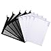 Tatuo 20 Pieces Aquarium Filter Bags Media Mesh Filter Bags with Zipper for Charcoal Pelletized Remove, White and Black