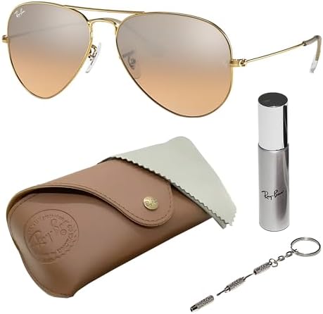 Amazon.com: Ray-Ban RB3025 Aviator Large Metal Gradient Unisex