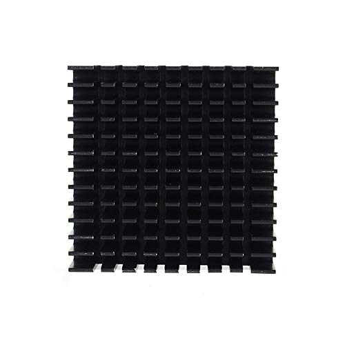 Wal front Aluminum Heat Sink Heatsink Cooling Fins Router CPU IC Black 40 × 40 × 11 MM