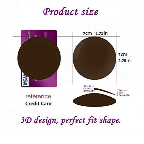 Nipple Covers Brown Dark Cocoa Breast Petals Reusable Adhesive Silicone Pasties 4 Pairs