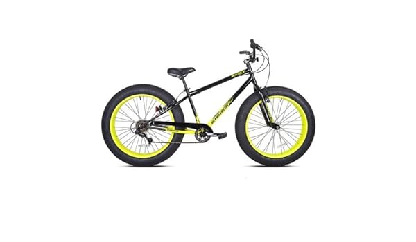 yellow fat tire bike