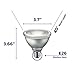 Philips LED Indoor/Outdoor Classic Glass Dimmable PAR30S 40-Degree Spot Light Bulb: 850-Lumen, 3000-Kelvin, 10-Watt (75-Watt Equivalent), E26 Base, Bright White, 4-Pack