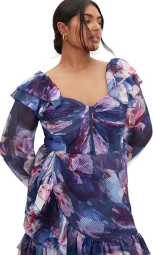 City Chic Women's Plus Size Cocktail Dress - Crysta Floral