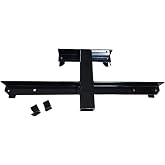 Evolution Golf Cart Hitch - D5 Ranger &amp; D5 Maverick Receiver Kit - Heavy Duty Rear Hitch for Golf Cart Towing, Rear Seat or Trailer Use - High Strength Steel Build &amp; Universal Fit | Black