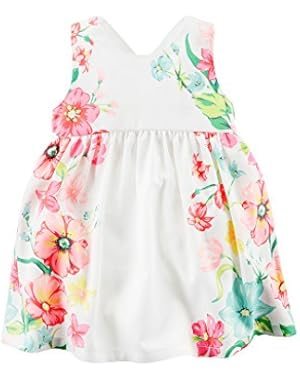 Baby Girls' Floral Poplin Dress