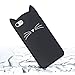 TopSZ Black Cat Case for iPod Touch 6th 5,Silicone 3D Cartoon Animal Cover,Kids Girls Teens Boys Animated Kitty Design Cool Cute Kawaii Soft Rubber Funny Unique Character Cases for iPod 5th Generation