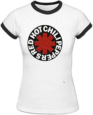 Red Hot Chili Peppers Print T-shirt Women's Tee S White