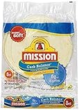 Mission Low Carb Soft Taco Flour Tortilla's 12oz./8 Ct. (Pack of 6) by Mission Ltd