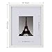 ONE WALL 11x14 Picture Frame with Mats Display 8x10 or 5x7 Photo, White Wood Frame with Tempered Glass for Wall and Tabletop - Mounting Hardware Included