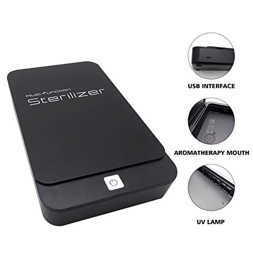 Royace Phone Sanitizer,UV Phone Sanitizer with USB Cable, Phone Sanitizer Sterilizer for Cell Phone Jewelry Watch Headphones Toothbrush