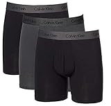 Calvin Klein Modal Boxer Brief Ultra Soft - 3 Pack (Medium, Black-Dark Gray)