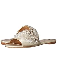 Badgley Mischka Kassandra Flat Sandal de la mujer