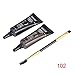 SANNYSIS 2pc Brown Waterproof Tint Eyebrow Henna With Mascara Eyebrows Paint Makeup Brush Beauty (B)
