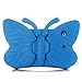 iPad mini case for kids, Feitenn Non-toxic Light weight 3D Cartoon Butterfly EVA Shockproof Drop proof Stand Case for Ipad Mini / Mini 2 / Mini 3/ Mini 4 case (Blue)