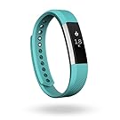 Fitbit Alta Fitness Tracker, Silver/Teal, Large