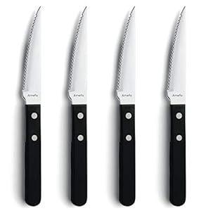 Amefa Pizza 7000 Steakmessenset, Roestvrij staal, Chroomstaal 13/0, Kunststof