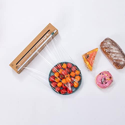 سعر Compostable Cling Wrap 11.8 x 300 ft, Extra Thick New Design Easy