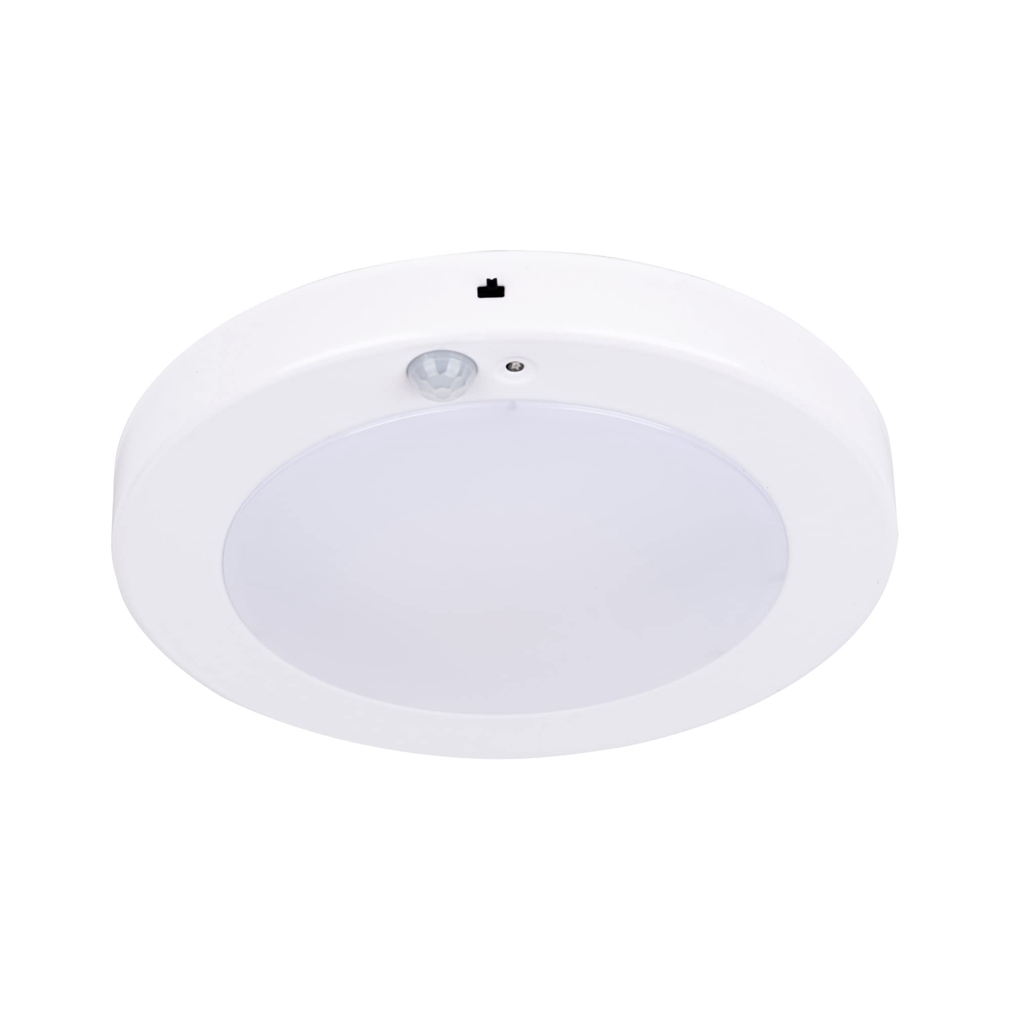 Photo 1 of -Path Led Flush Mount Ceiling Light, Closet Lighting Fixture with Motion Sensor and Dusk to Dawn, 10.5W, 800 Lumen, 6.2 Inch, Anti-Rust Galvanized Housing, White Finish 5000K 1-Pack