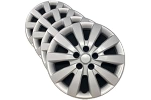 CAROLINA WHEEL COVER Premium Hubcap Replacement for Nissan Sentra 2013-2019, Leaf 2013-2018, 16-inch Replica Wheel Cover (Set of 4) 53089