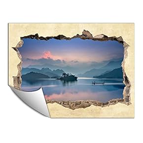 Wall Paper Small Wall Mural Creative 3D Photo Wall Art Removable Wall Decoration for Bedroom Living Room - 24x32 inches