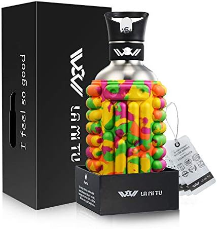 YHLU Stainless Steel Tactical Sports Bottle, Suck Design Massage Cup, 750Ml, 1200Ml, Multi-Color Selection