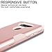 TOPSKY Phone Case for LG V20, Three Layers with Extreme Heavy Duty Protection, Shockproof and High Impact Resistant Hybrid Protective Cover Case for LG V20, Rose Gold