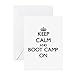 CafePress - Keep Calm And Boot Camp ON Greeting Cards - Greeting Card, Note Card, Birthday Card, Blank Inside Glossy