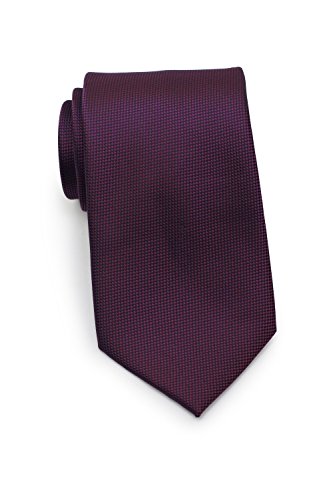 Bows-N-Ties Men's Necktie Solid Micro-Texture Microfiber Matte Tie 3.1 Inches (Grape Purple)