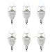Holigoo 3.5W LED Candle Light Bulb, 5000K E12 Candelabra Bulb, 300Lm Candle Lamps Equivalent 40W Incandescent Lamp, 260 Degree Beam Angle for Chandeliers, Dining Room and Supermarket(6 Pack)