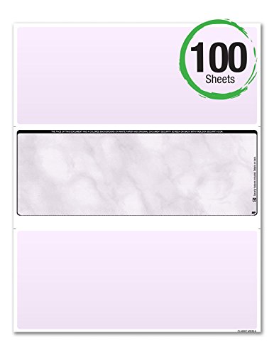 Business Standard Voucher Check Stock (Check in the middle with one ...