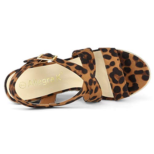 41AAgtaPTjL Allegra K Alpargatas De Mujer Plataforma Slingback Cuñas Sandalias Allegra K Alpargatas De Mujer Plataforma Slingback Cuñas Sandalias - Imagen 5