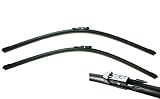 EURO-BLADES Front Windshield Wiper Blades set for audi Q7 of 2 Factory fit 2007-2015